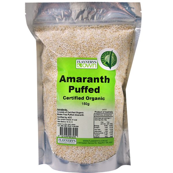 Organic Amaranth Puffed