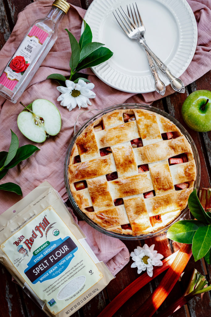 Decadent Apple & Rhubarb Pie