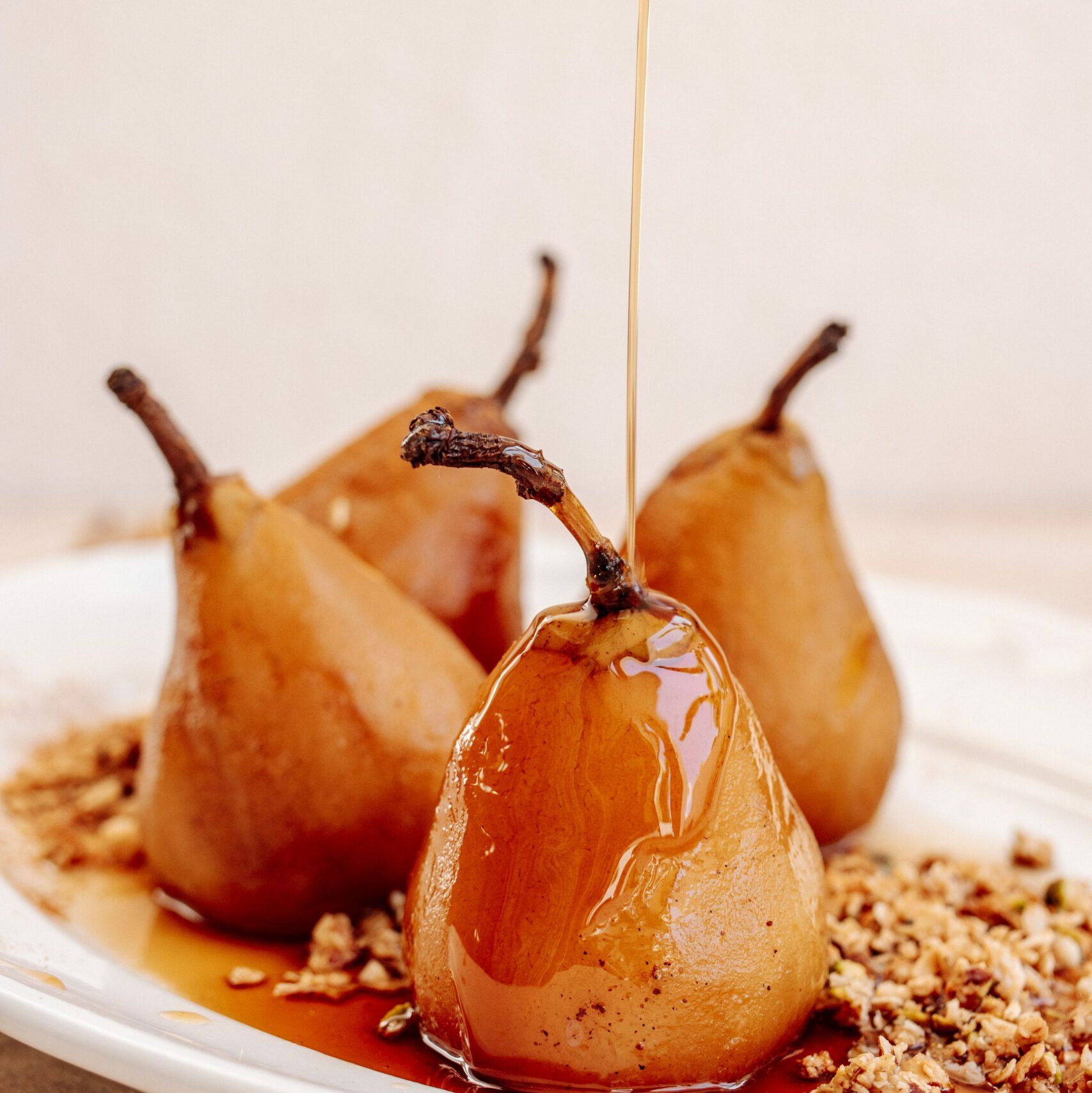 Cinnamon Poached Pears