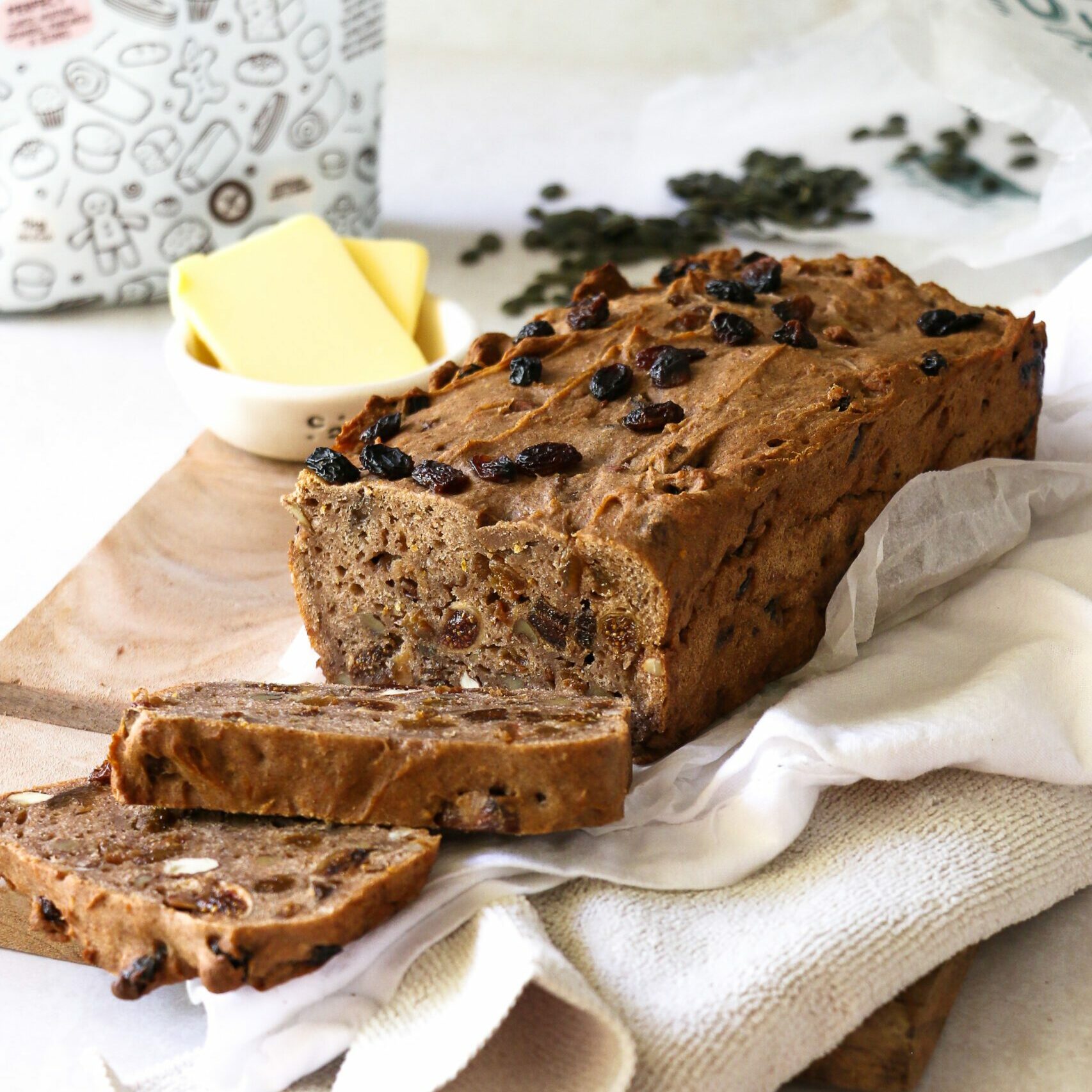 Gluten-Free Spiced Fruit and Nut Loaf